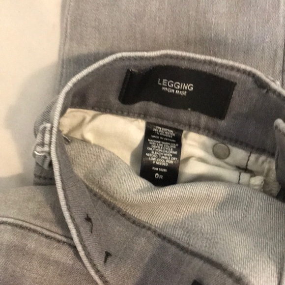 Express high rise legging/jean in gray wash 0R - Picture 5 of 5